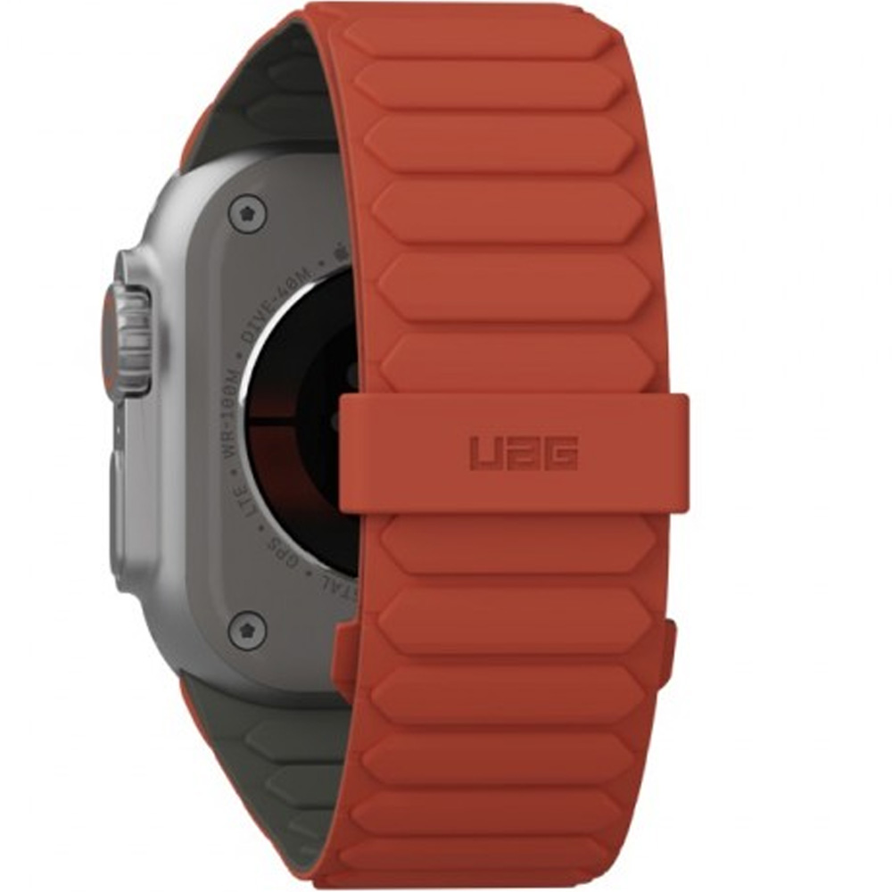 Pasek silikonowy Urban Armor Gear Pathfinder do Apple Watch 49/46/45/44 mm, pomarańczowo-zielony
